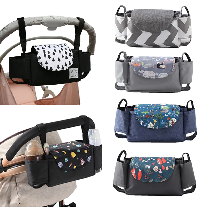 Organisateur de poussette polyvalent sac de rangement housse de portegobelet accessoires bébé poussette univer
