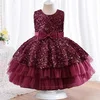 Robe en dentelle fleurie pour bébé vêtements de baptême nouveauné