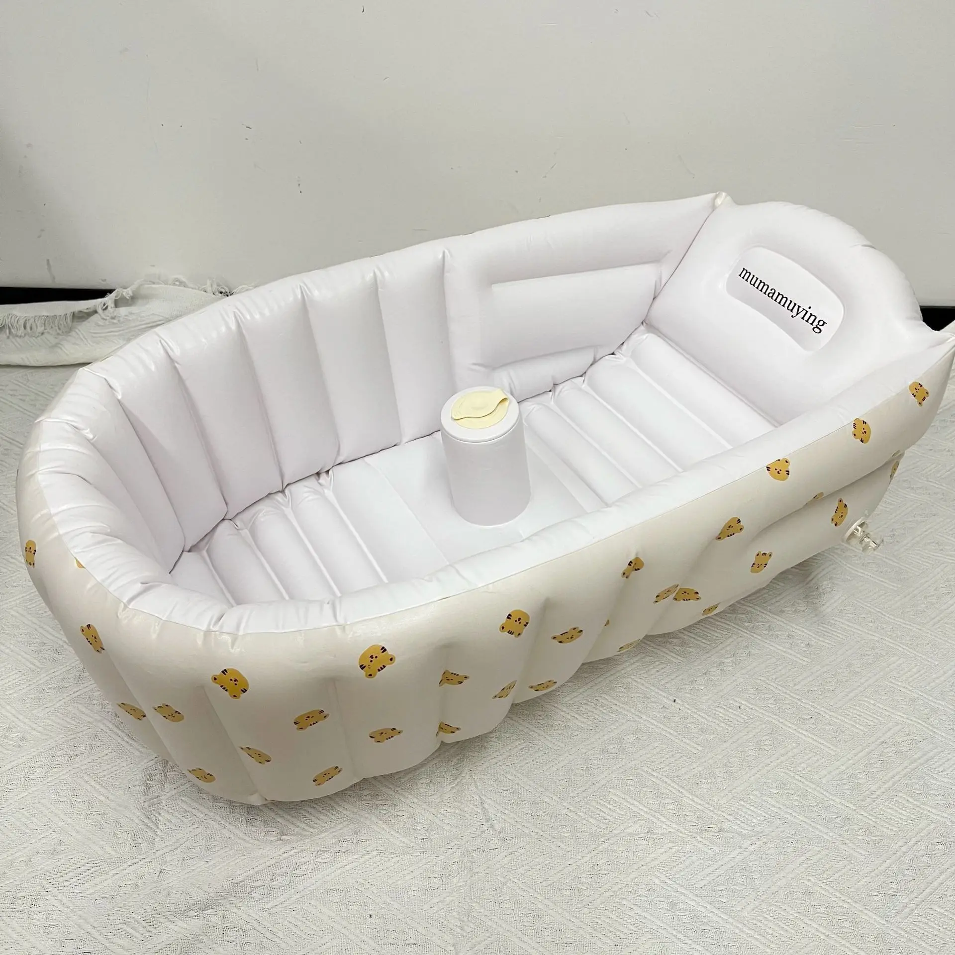 Baignoire gonflable portable pour bébé design animaux baignoire extérieure sécuritaire facile à transporter PV