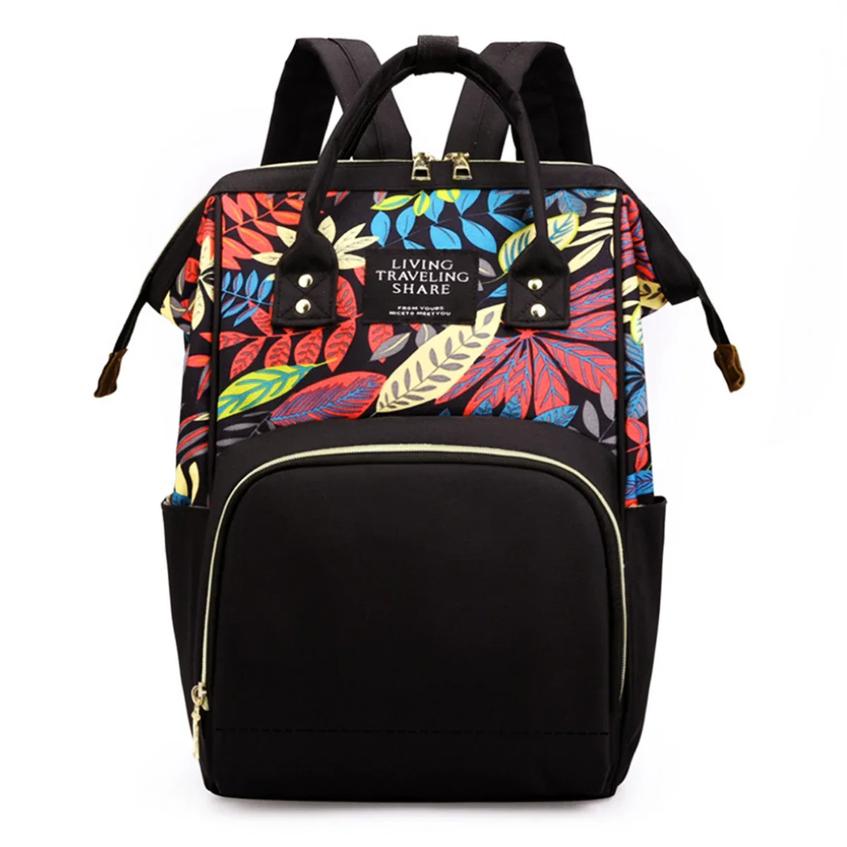 Sac à dos portage bébé grand容量 fermeture éclair tissu synthétique noir style moderne facile à transporter usag