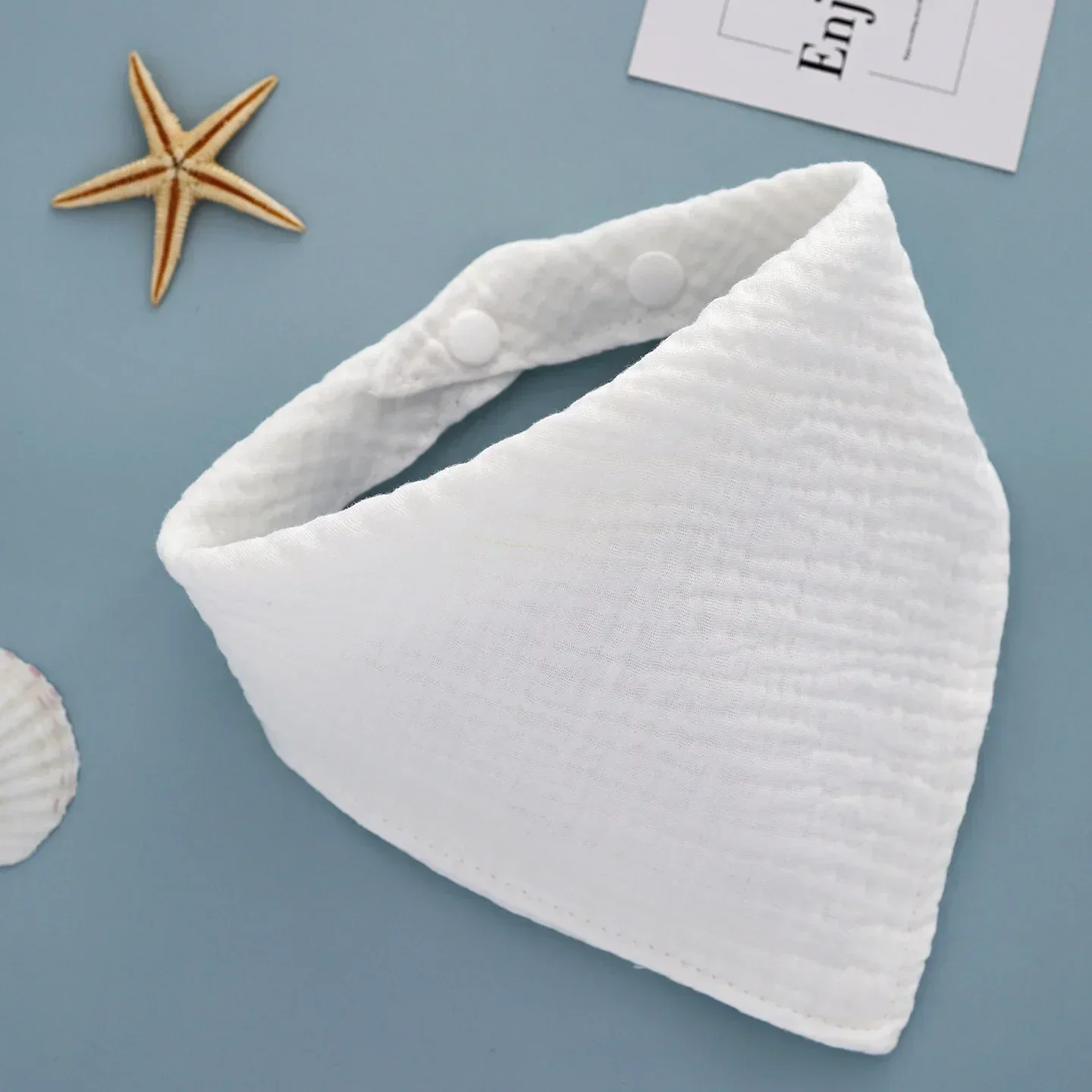 Bavoirs bébé 4 couches gaze mousseline bandana tissu doux coton nouveauné fille garçon accessoires mode