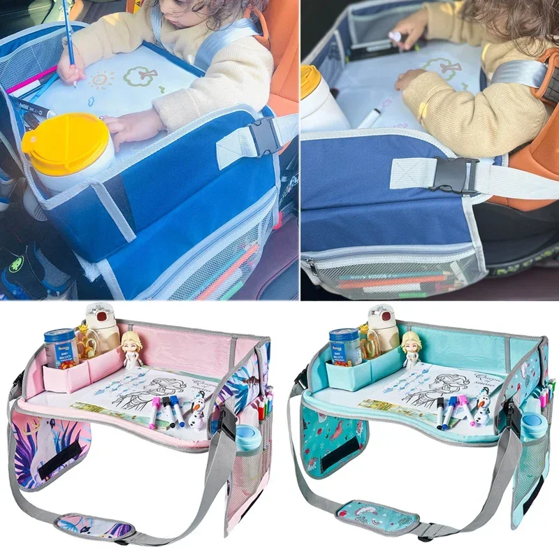 Organisateur de voyage pour enfant table d'activité compartiments rangement portegobelet plateau de jeu 安全 por