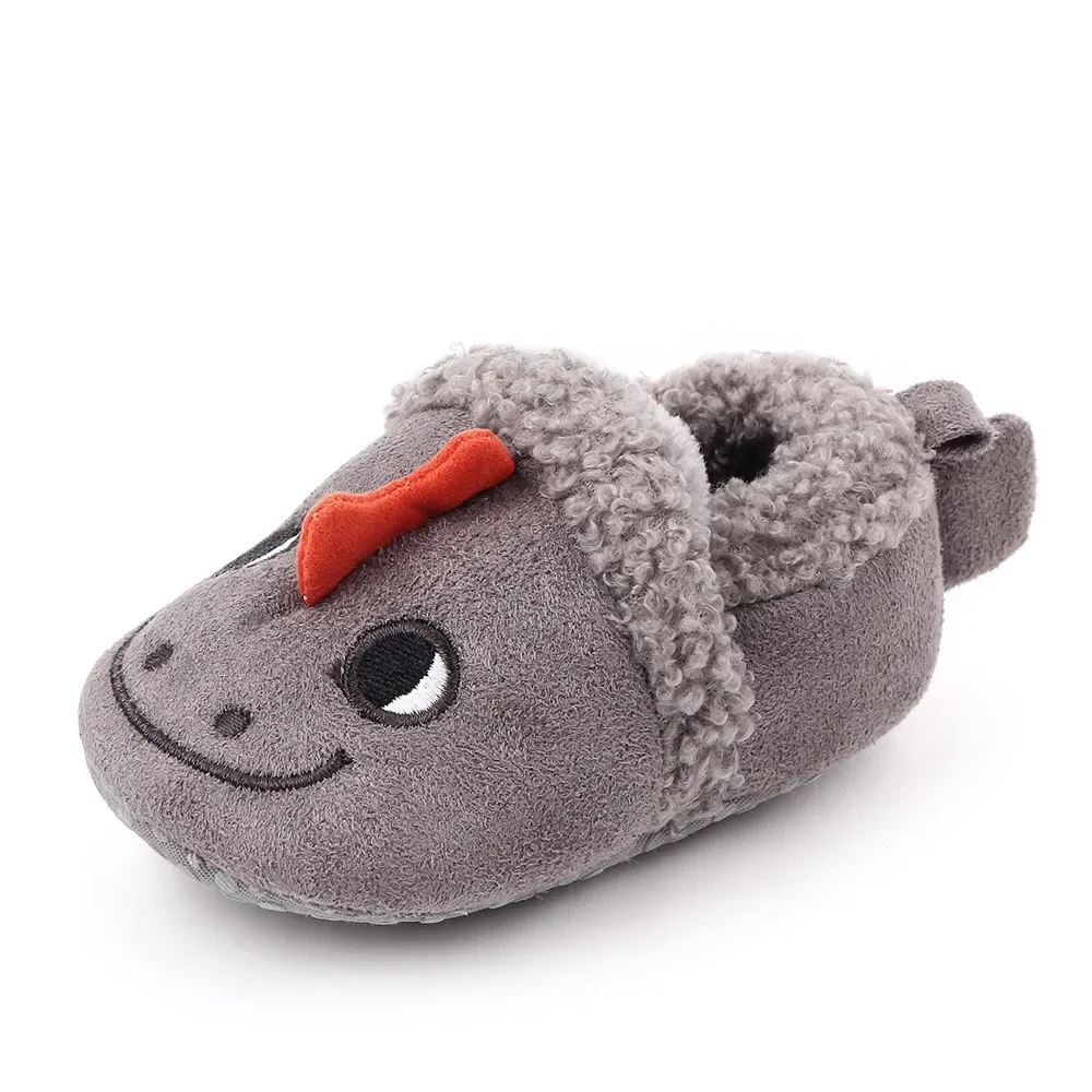 Pantoufles bébés filles garçons dinosaure mignon chaussons intérieur antiglissant doux confort usage quotidien