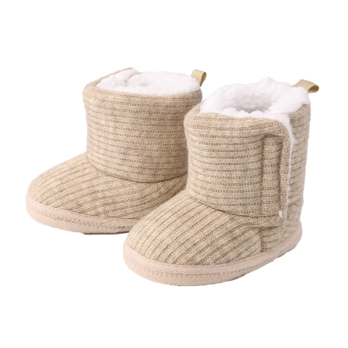 Bottines d'intérieur bébé fille et garçon hiver chaud fausse fourrure