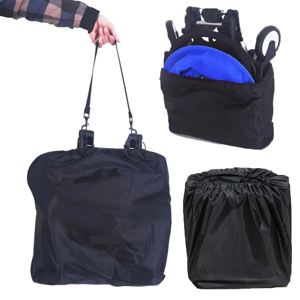 Sac de voyage universel pour poussette pliable bandoulière ajustable polyester résistant portable et sécurisé