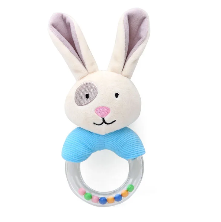 Hochet bébé en peluche lapin jouet musical éducatif pour 06 mois développement sensoriel textures variées 安全无毒
