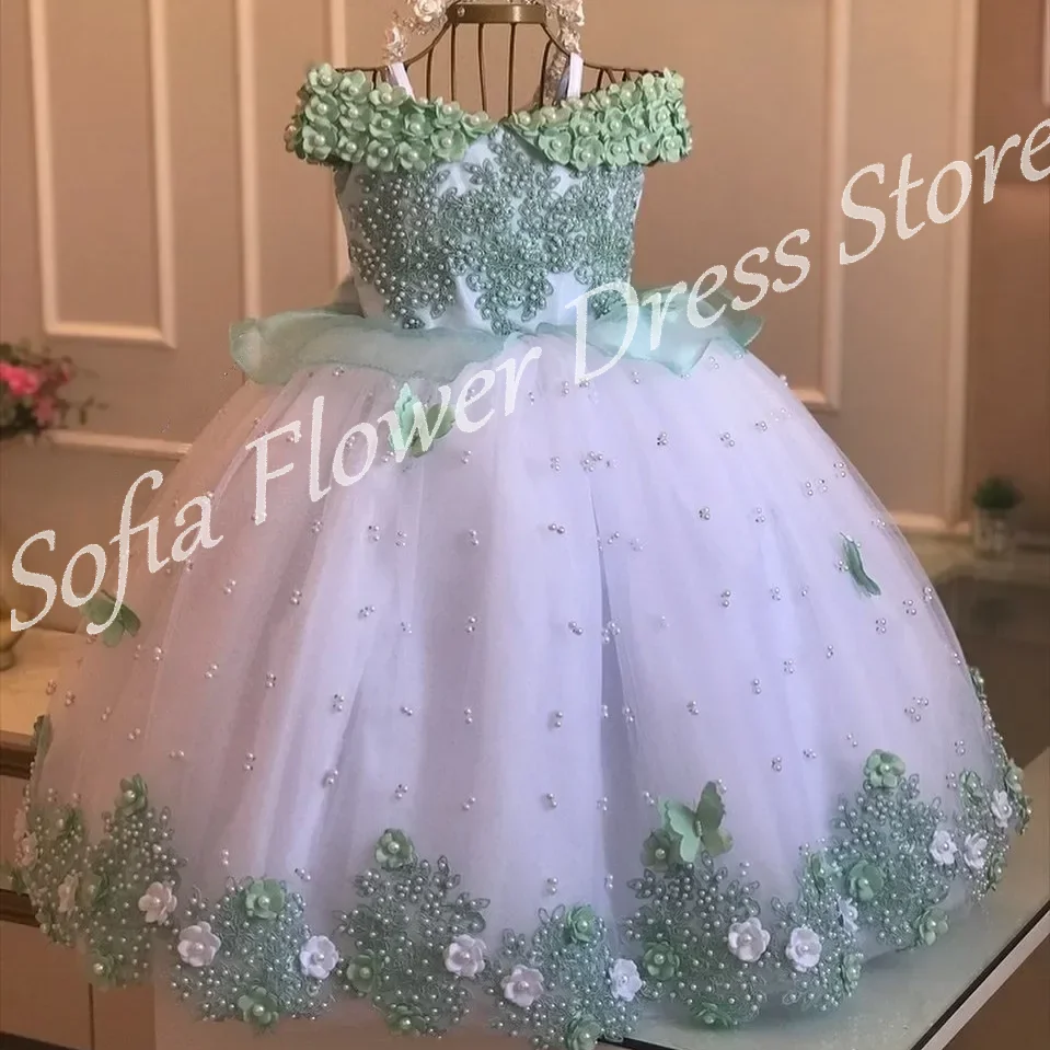 Robe d'anniversaire bébé fille dentelle princesse tutu fleurs manches cape longue robe noël