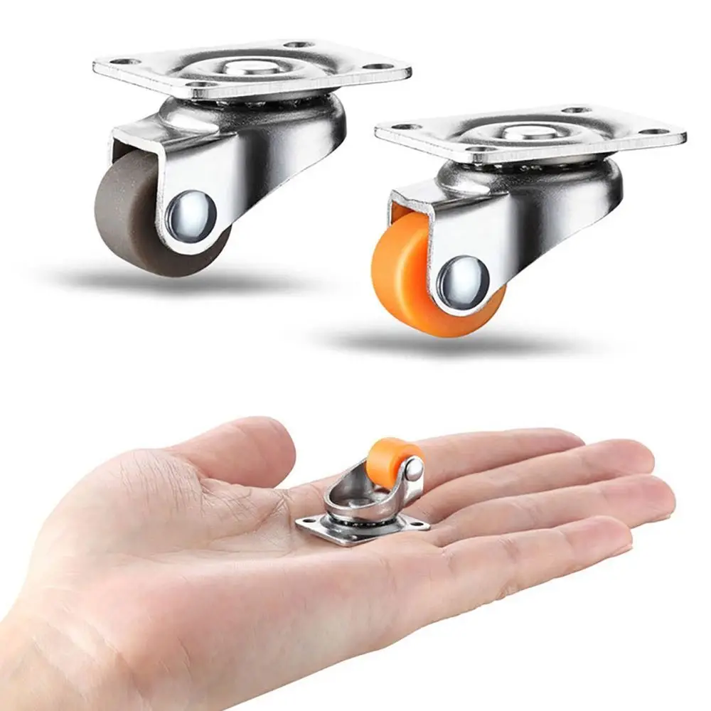 Roulettes universelles en métal et TPE bébé mobilier pivot fluide