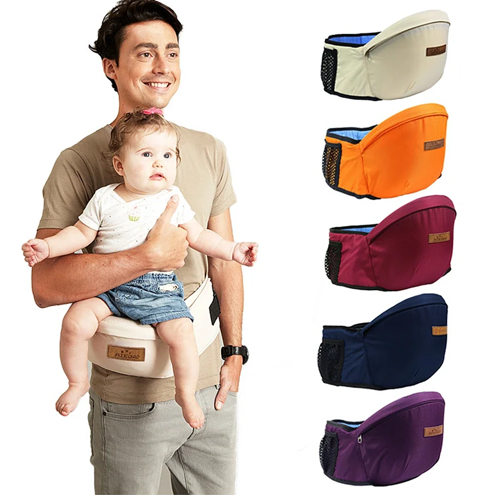Portebébé ergonomique en tissu synthétique avec filet ventilation bébé 024 mois couleurs variées design modern