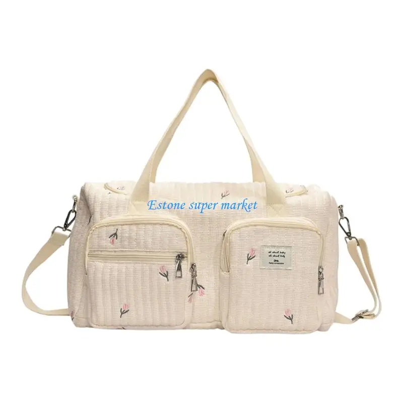 Sac maman floral multifonctionnel pour rangement bébé sport voyage et quotidien