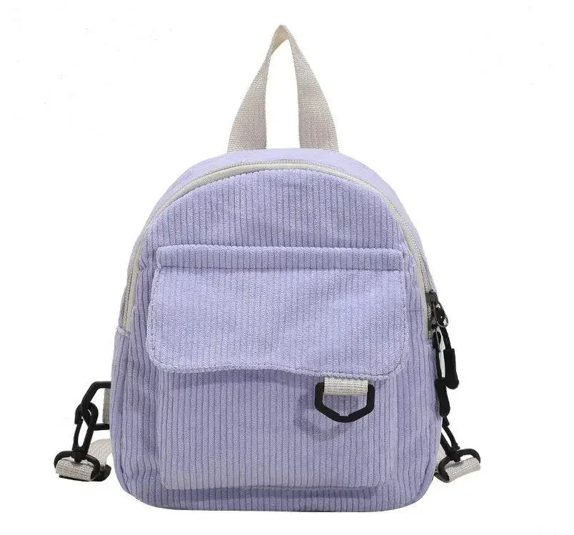 Mini Sac à Dos en Velours Côtelé pour Maman et Enfant Accessoire de Voyage Style Kawaii Décontracté pour Pouss