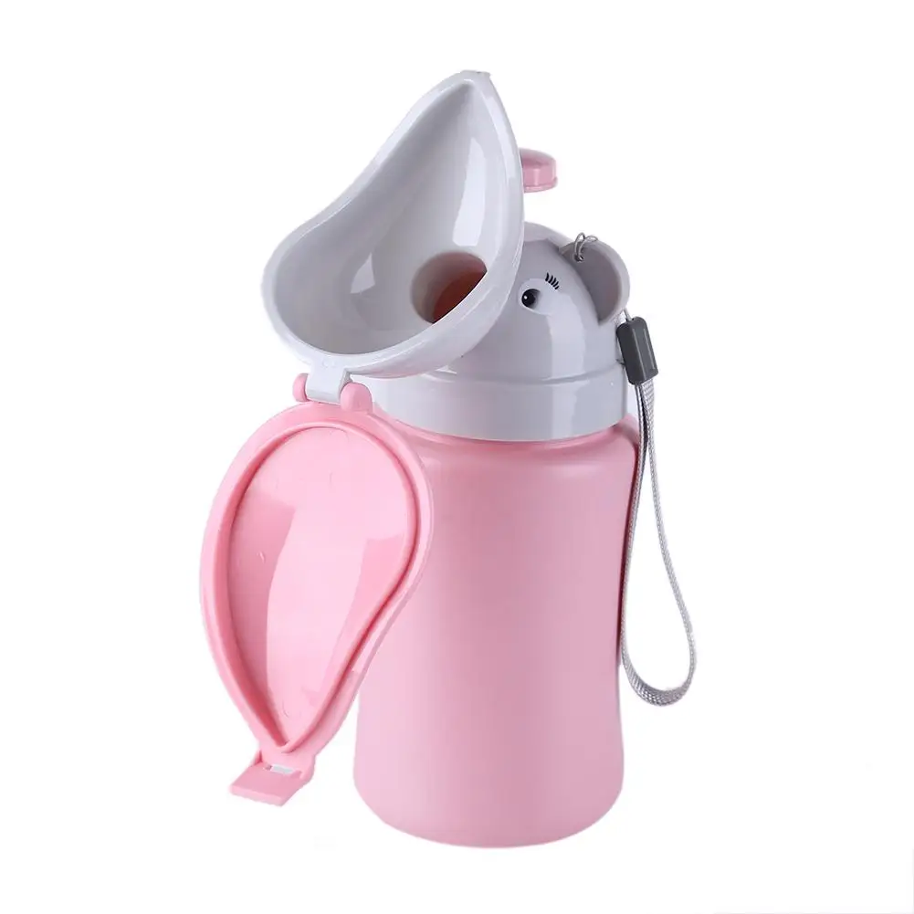 Urinoir portable pour bébé fille pot d'hygiène antifuite design animal rose usage voyage voiture plein air acc