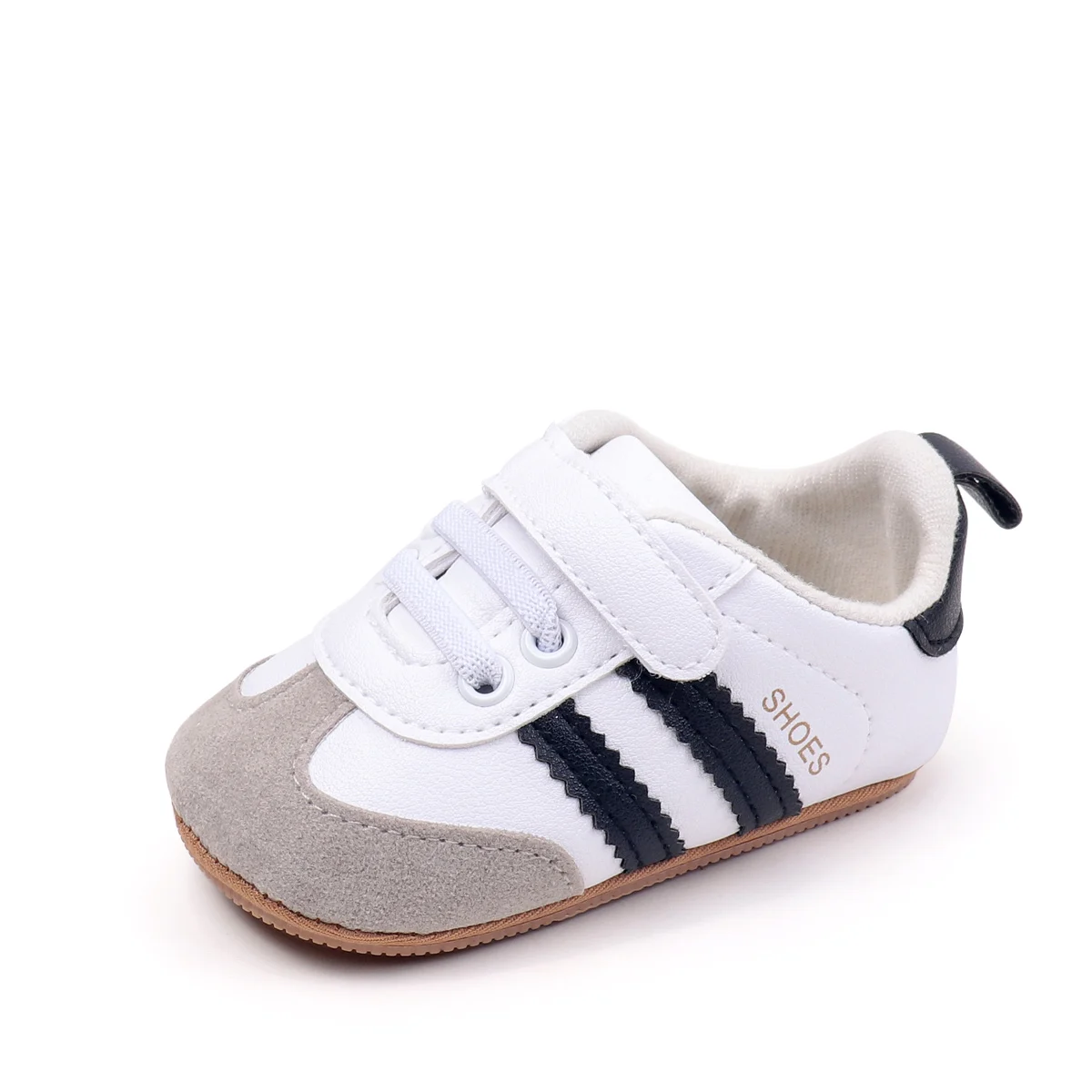 Chaussures bébé filles garçons 02 ans cuir synthétique daim moderne confortable antidérapante