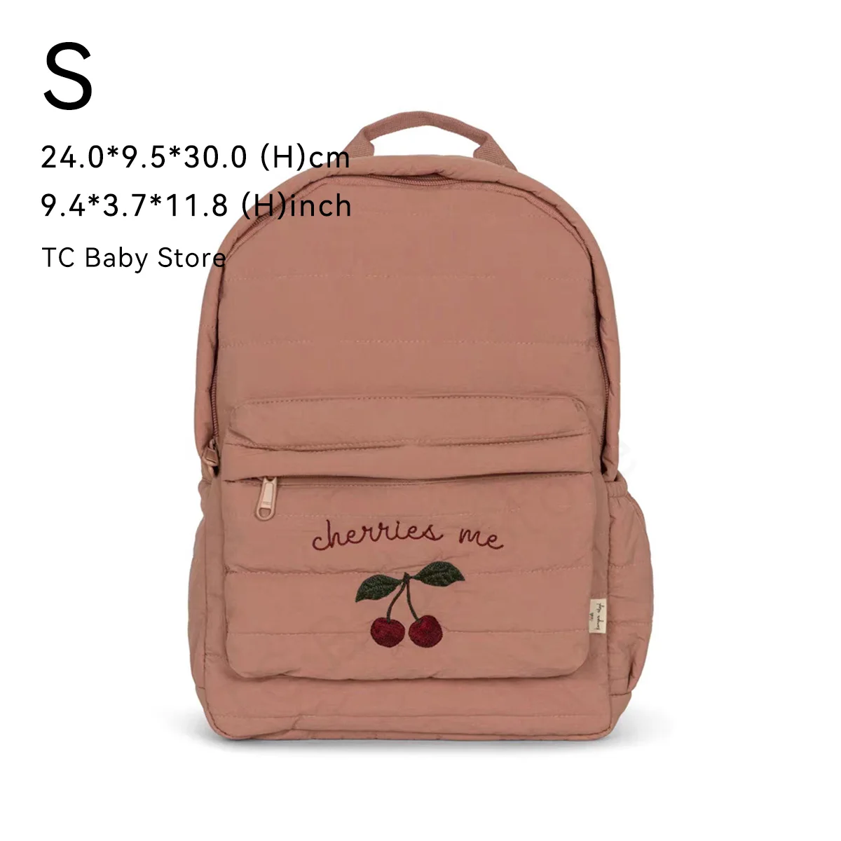 Sac à dos bébé cerise idéal pour l'école pratique et sécuritaire