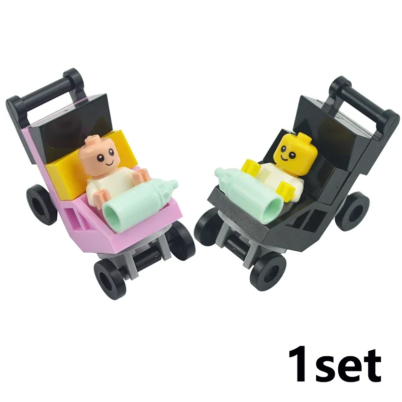 Jouets poussettes bébé figurines construction jouets éducatifs pour enfants 36 ans stimulation créative