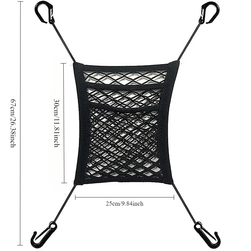 Filet de rangement voiture bébé barrière filet sécurisé organizer maille universel sac de rangement extensible