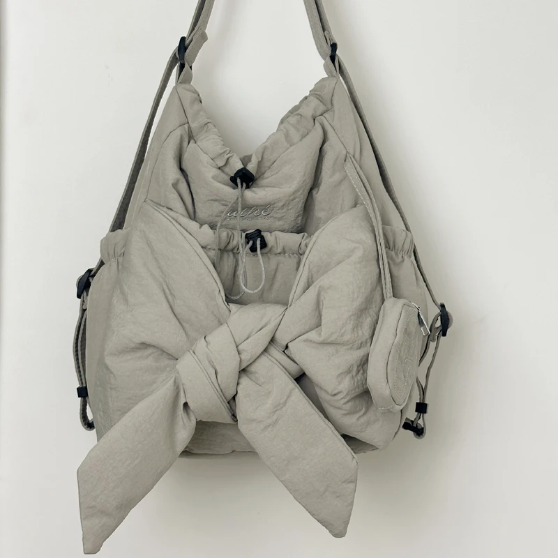 Femmes maman maternité sac à dos grande capacité arc quotidien fourre-tout sac à main couleur unie sac à dos d