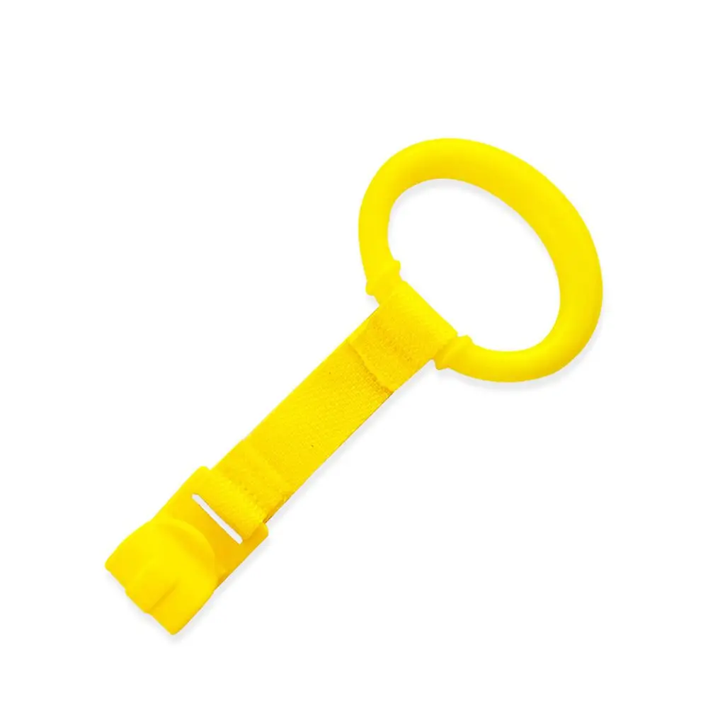 Anneau de traction bébé accessoire poussette support portable anneau silicone jaune organisation clés rangemen