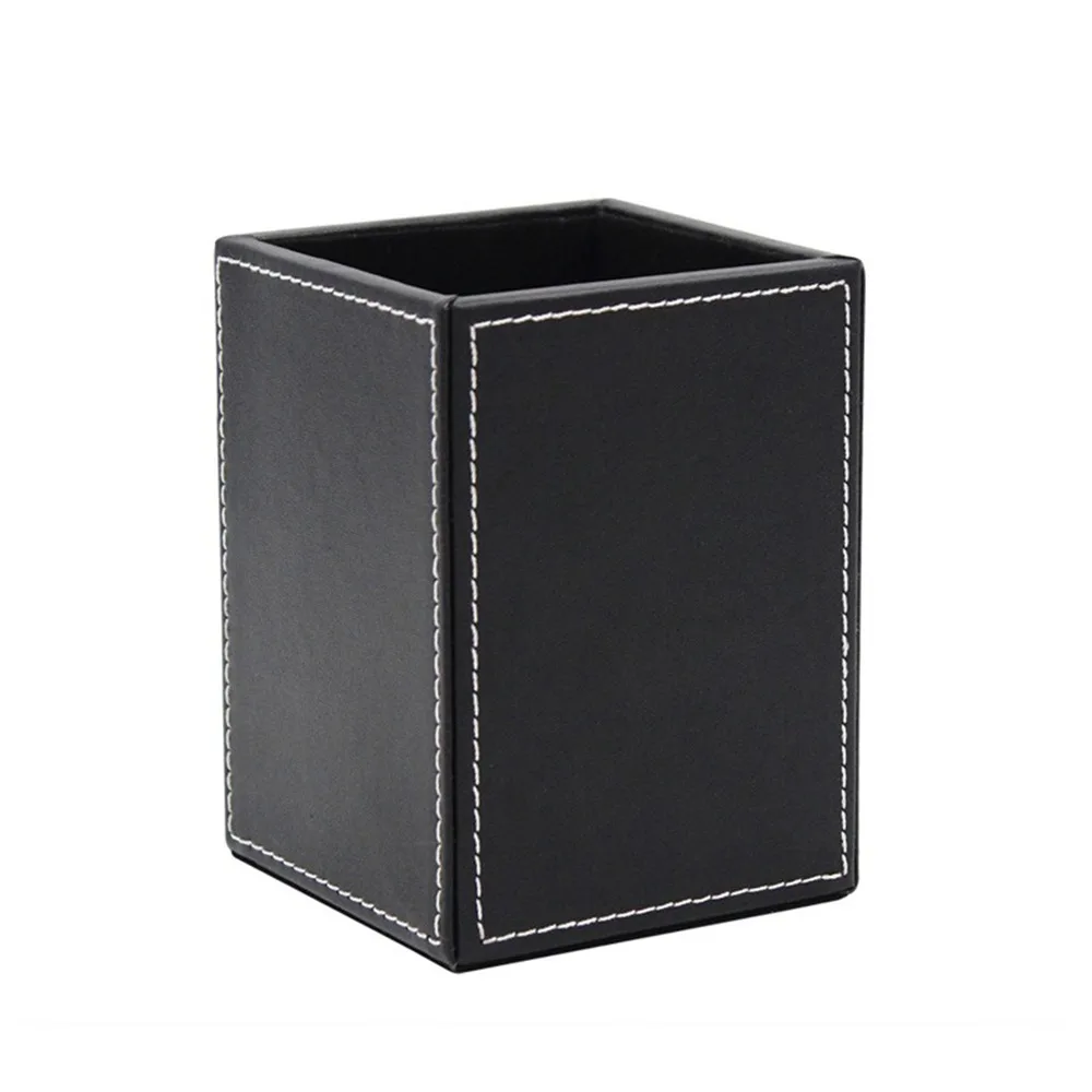 Portestylo en cuir PU simili organisateur de bureau moderne rangement