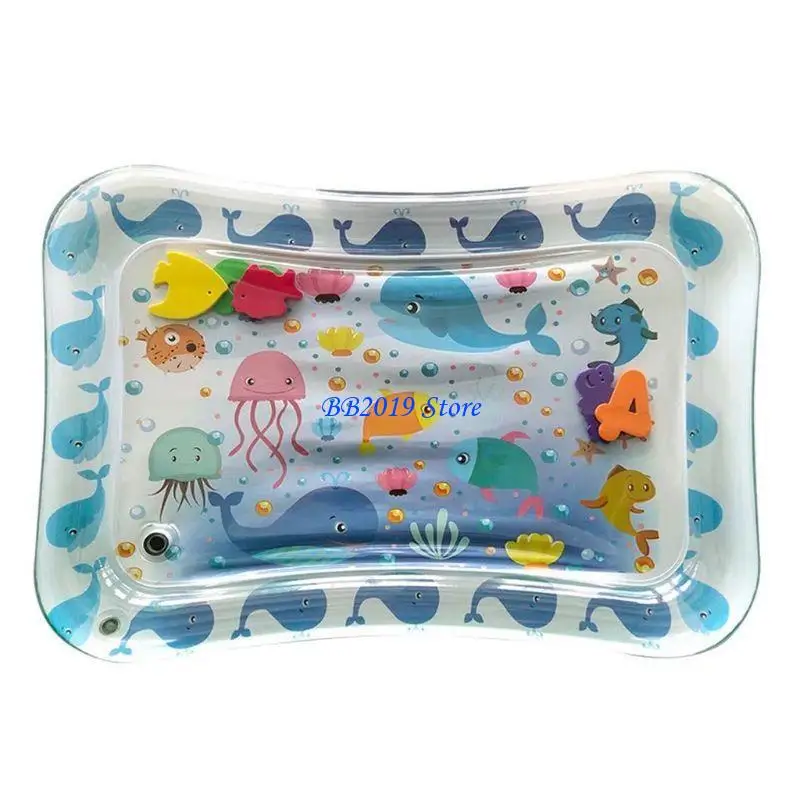 Tapis d'éveil aquatique sensoriel pour bébé et jeune enfant jouet éducatif tapis de sol design marin coloré du