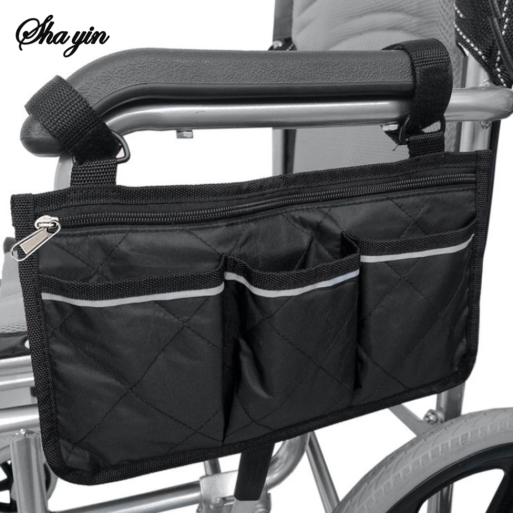 Pochette Organizer pour Fauteuil Roulant Sha Yin avec Poches Multiples Écologique Design Moderne Confortable É