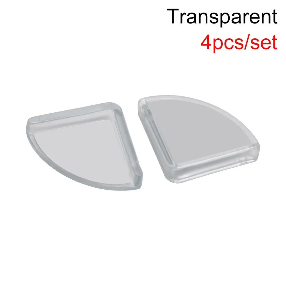 Protecteur de coin de table et de bureau en silicone souple pour bébé lot de 4 pièces transparent