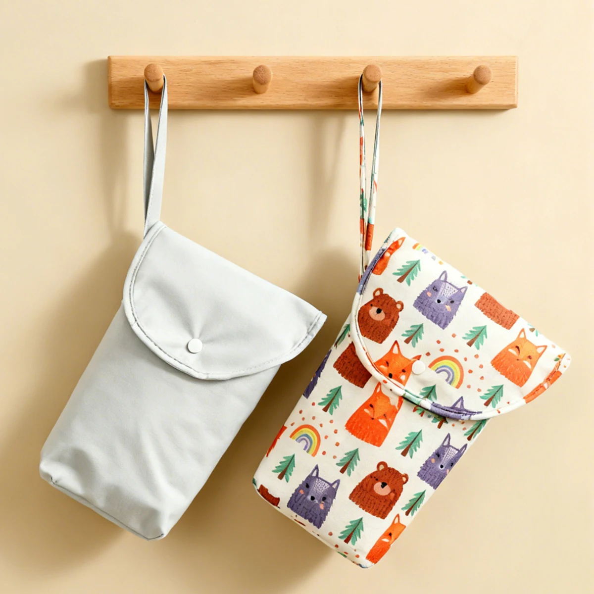 2 pochettes de rangement multifonctionnel pour bébé couche accessoires sac à langer portage style moderne et l
