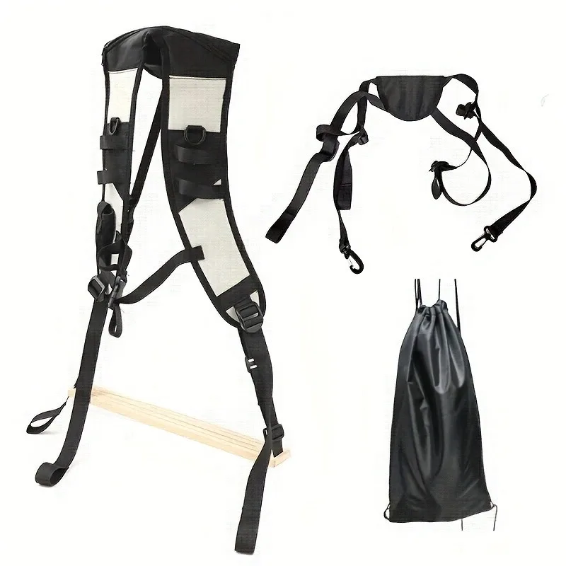 Harnais de portage bébé interactif sécuritaire ergonomique idéal pour promenades voyage randonnée noir nylon m