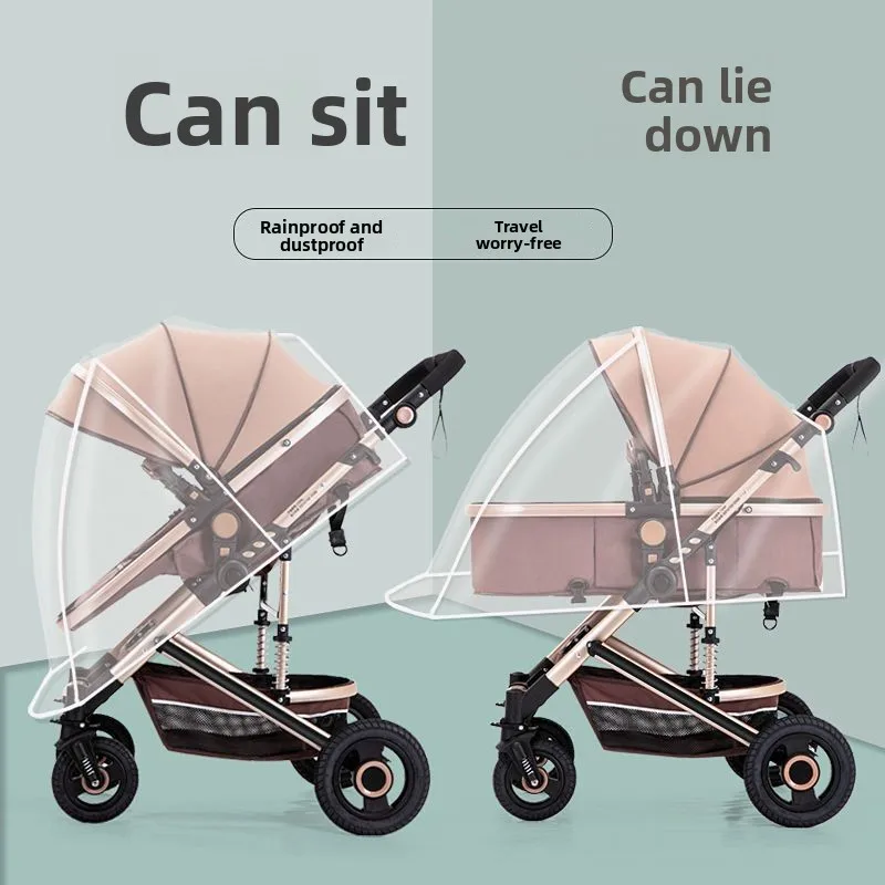 Couverture de pluie pour poussette bébé protection parebrise housse inclinable matériau doux design épuré Usag