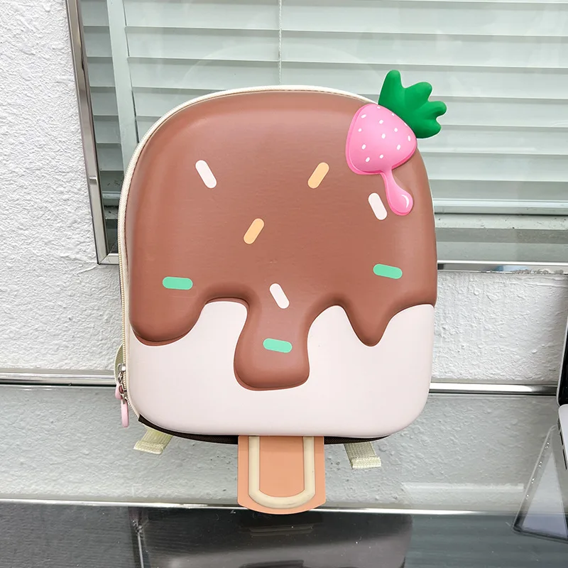 Sac à dos en forme de glace crème coréen cartable mignon pour enfants 35 ans école maternelle style cartoon co