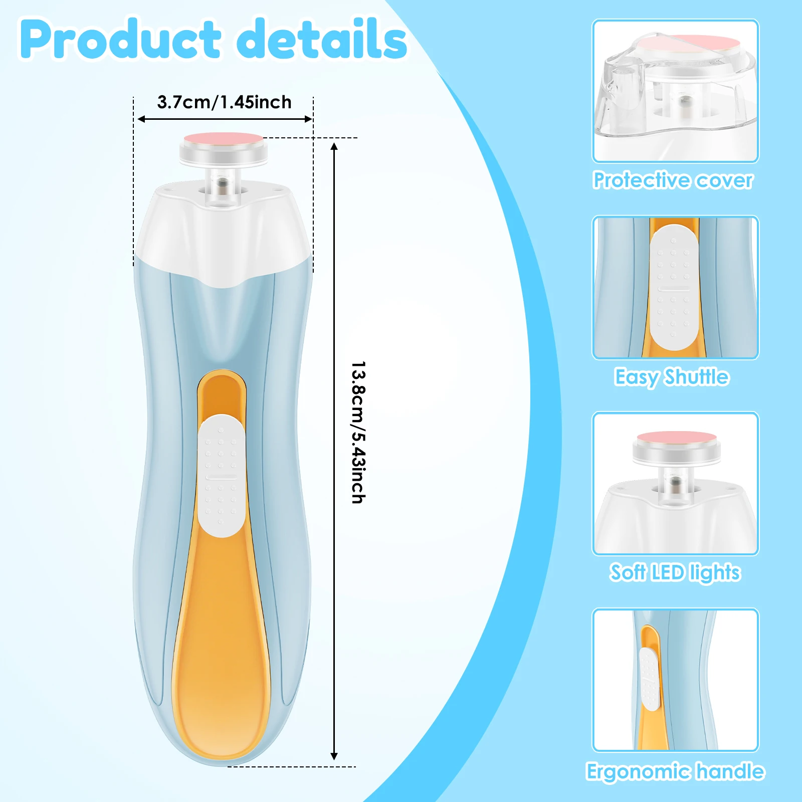 Appareil de soin de la peau compact USB pour bébé nettoyage et