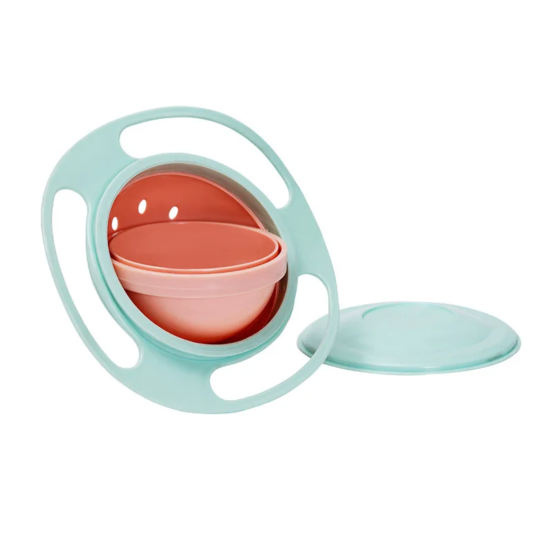 Bol d'alimentation universel pour bébé bol modulaire antidéversement design rotatif contenant de conservation 