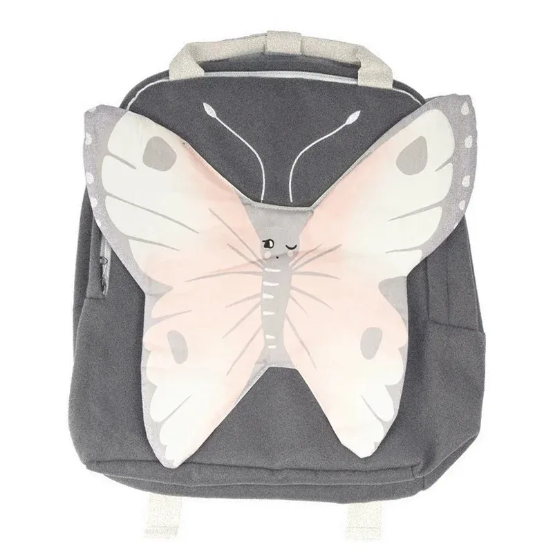 Sac à dos d'école en tissu doux pour enfants en bas âge design papillon mignon port comfortable pour les jeune