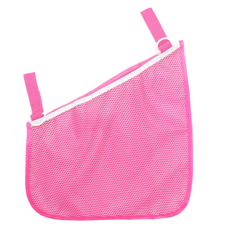 Filet de rangement universel maille synthétique rose vif pour poussette sac de chargement organisation grande 