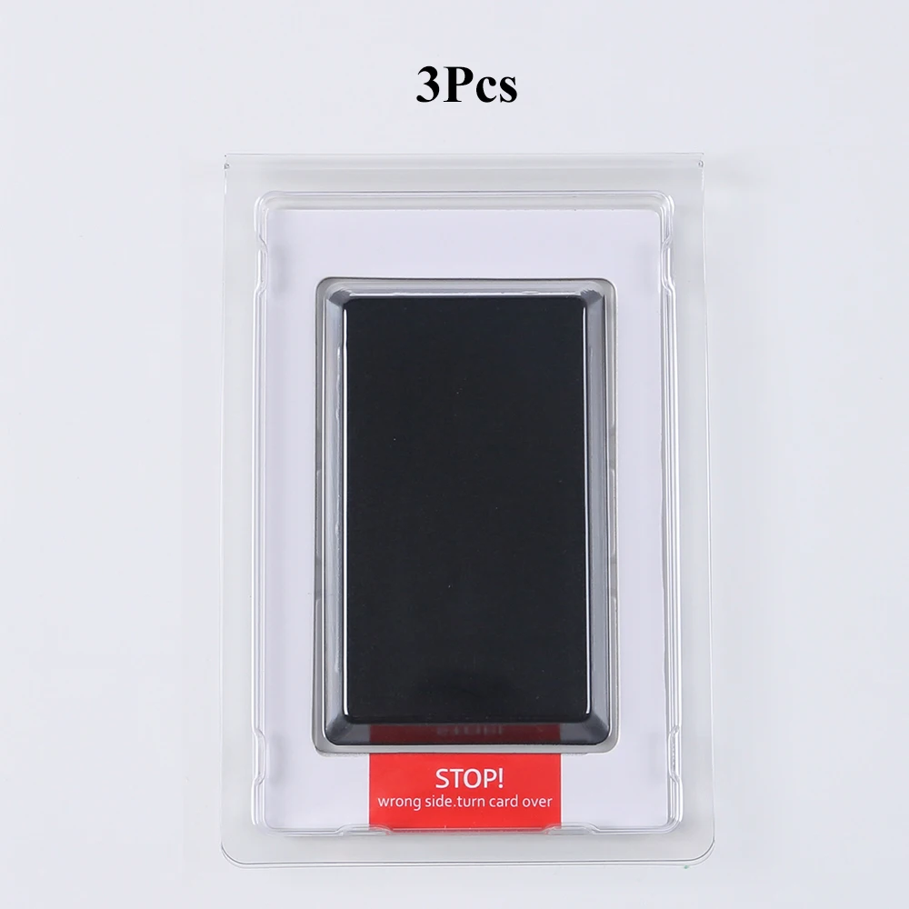 Set de cartes identité professionnelle moderne 3 pièces plastique durable design minimaliste édition personnal