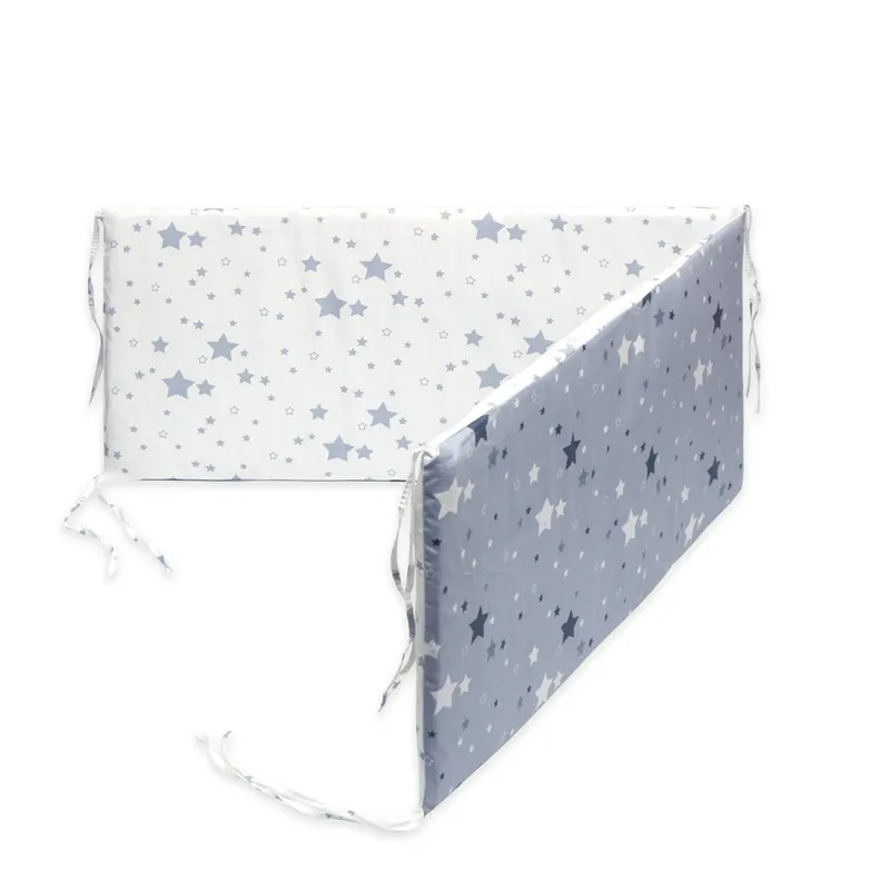 Parechocs lit bébé coussin antichute en coton protection berceau motifs étoiles 130x30cm protection nouveauné 