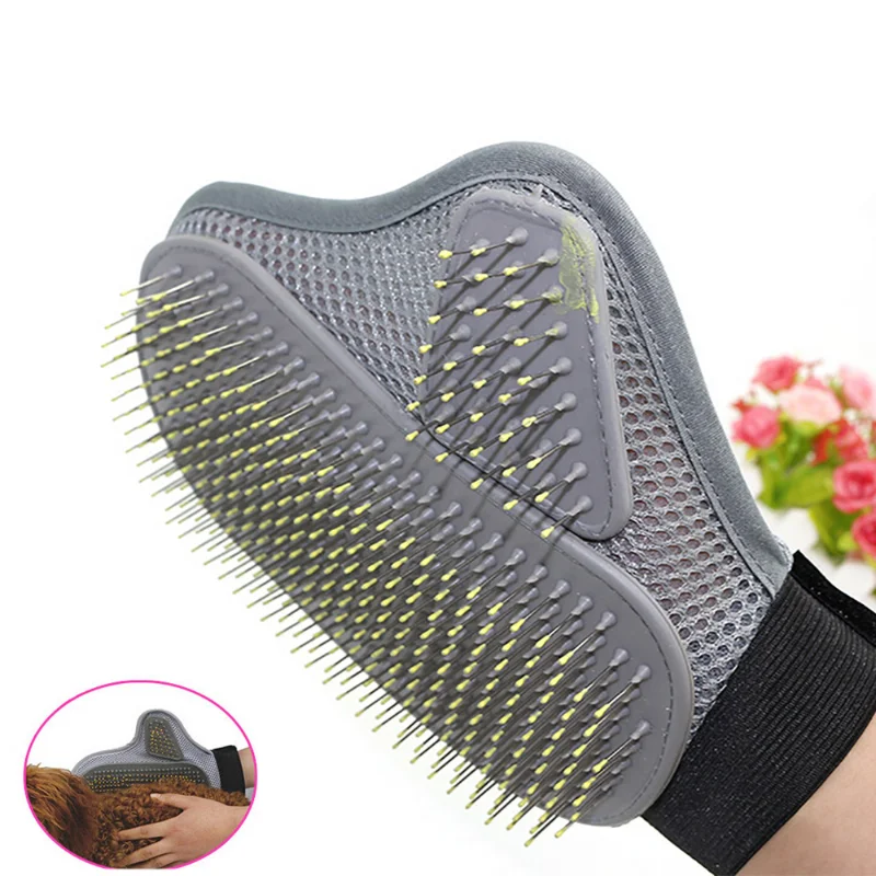 Brosse de toilettage pour chiens démêlage facile picots en métal design ergonomique manche antidérapant access