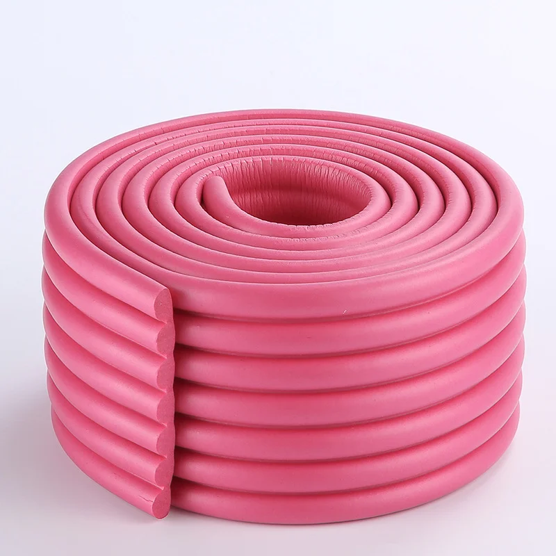 Bande de Protection Sécurité Bébé Protection Bords Table Coins Meubles Silicone Doux Rose Vif 2M Accessoire bé