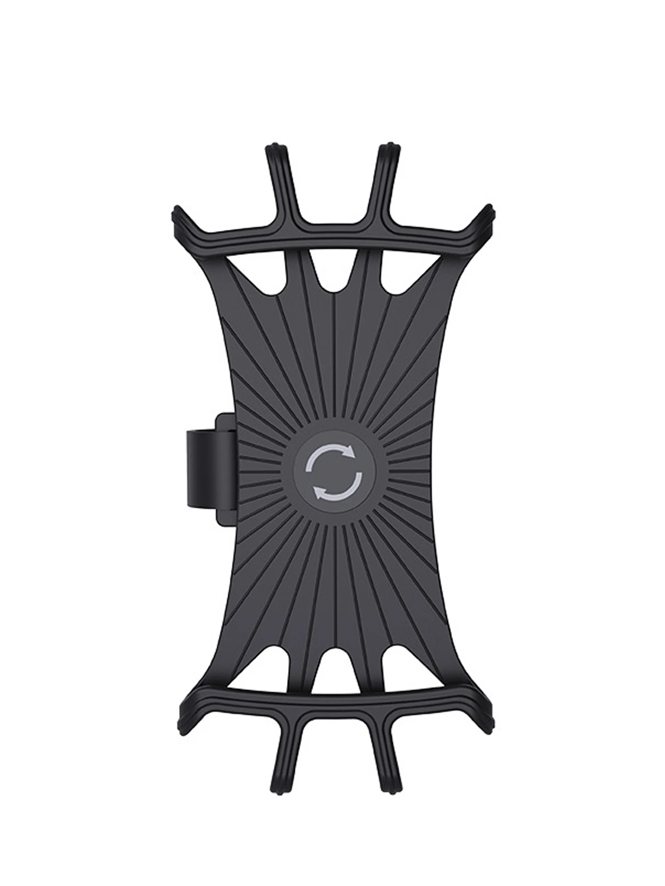 Support téléphone portable universel poussette bébé rotatif 360° silicone élastique noir accessoire de voyage