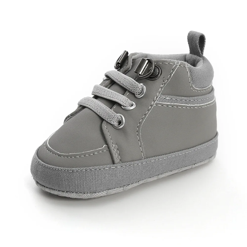 Baskets en coton antidérapantes pour bébé chaussures décontractées semelle PU premiers pas unisex 01 ans confo