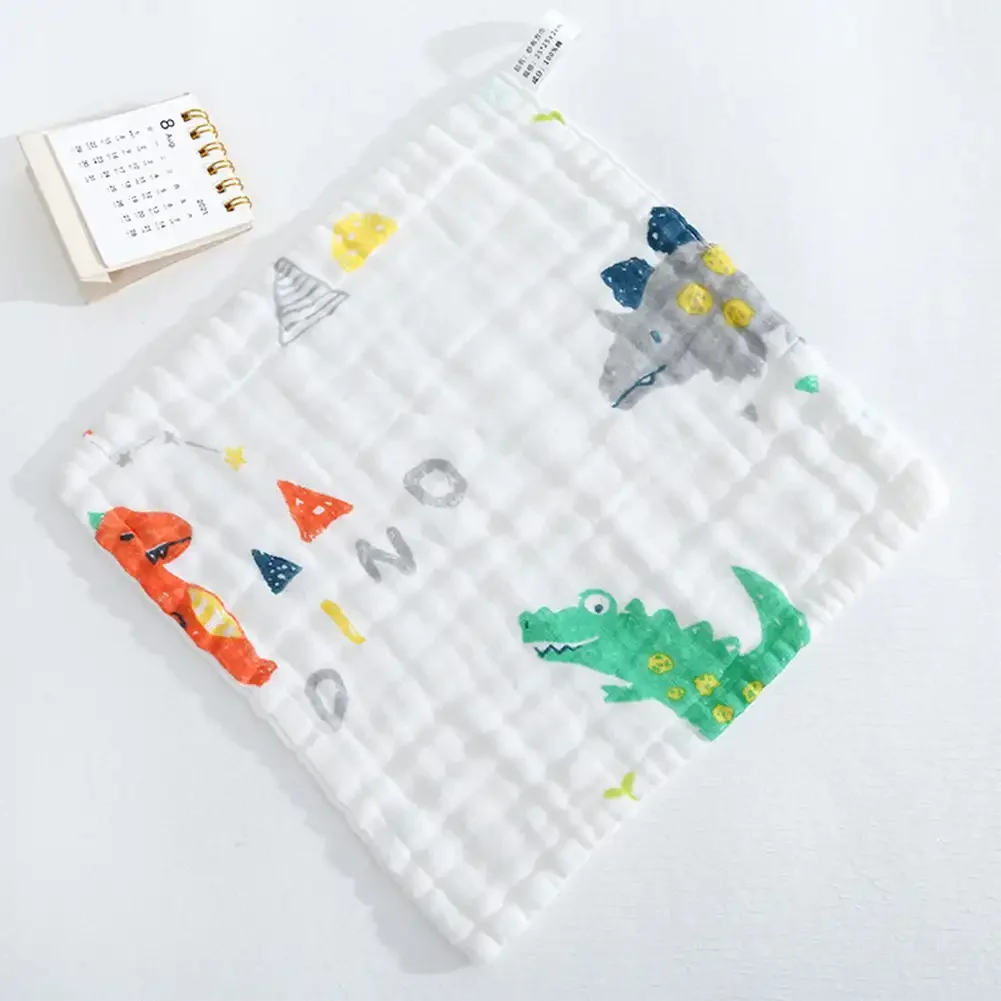 Serviettes absorbantes en mousseline de gaze pour bébé, en coton doux, chiffons pour rots, serviette et moucho