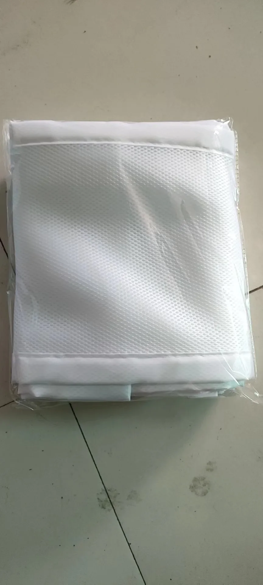 Gardecorps anticollision respirant 3D pour nouveauné détachable et lavable clôture lit maille bébé blanc