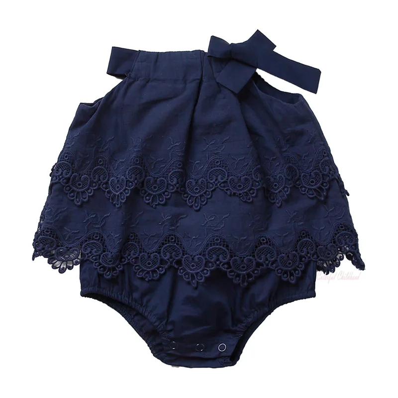 Barboteuse en dentelle pour bébé fille 024 mois combinaison tutu princesse vêtements en coton doux naissance a