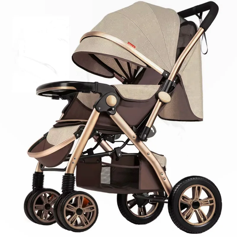 Poussette pliable Sit &amp; Lie 360° poussette bébé avec paresoleil grand siège roues pivotantes design modern
