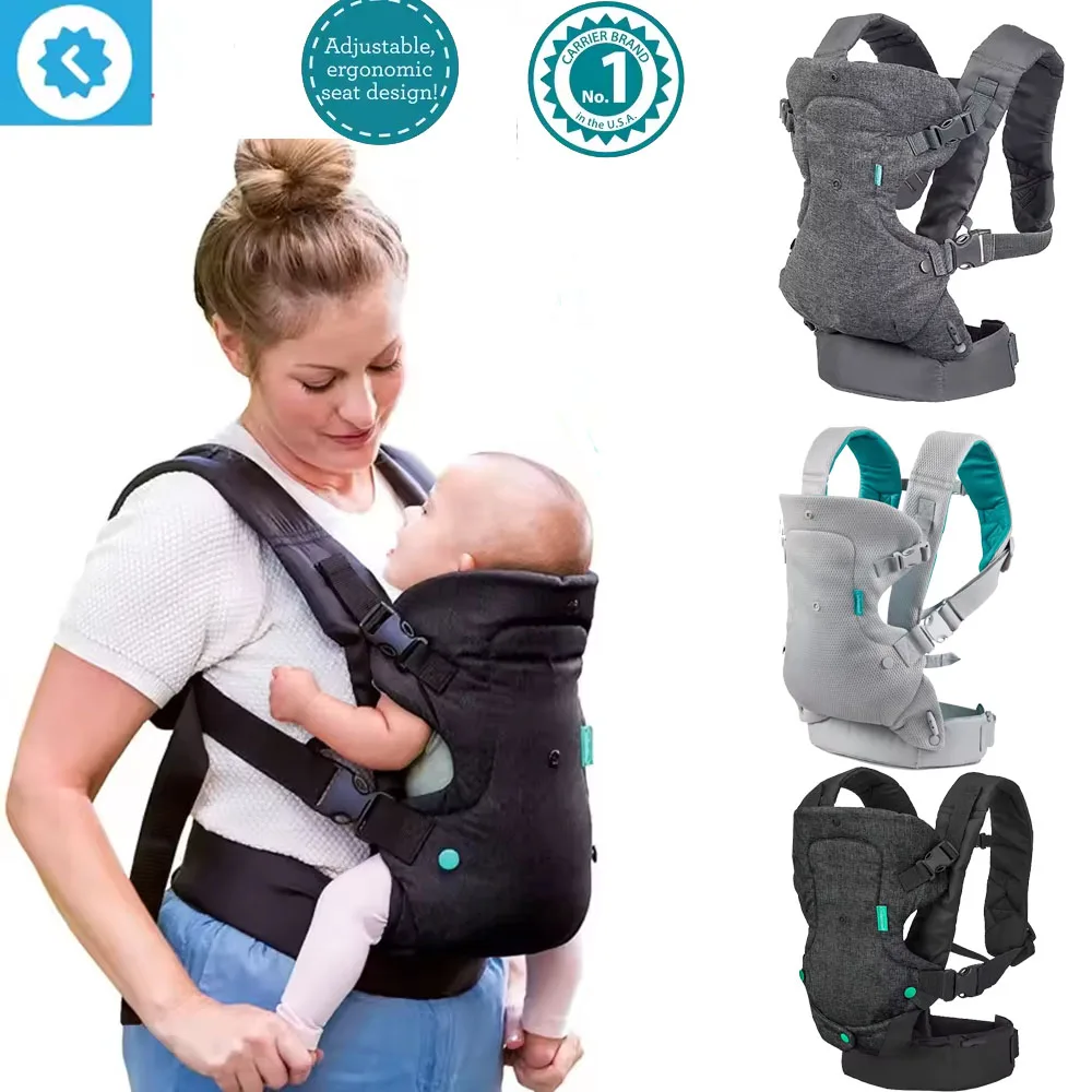 Portebébé ergonomique multifonctionnel sac kangourou convertible sangle extensible confortable sécurisé design