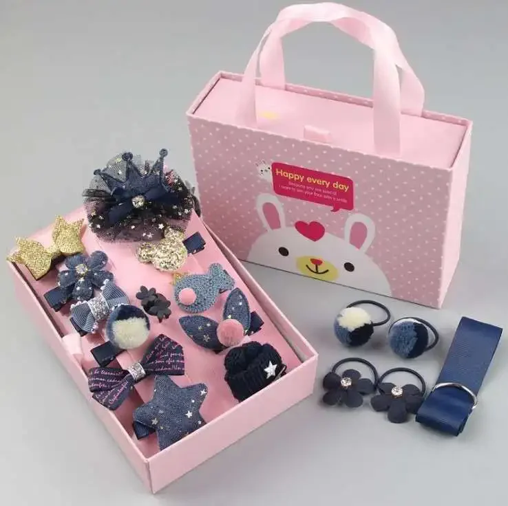 Ensemble d'accessoires pour cheveux filles princesse 18 pièces