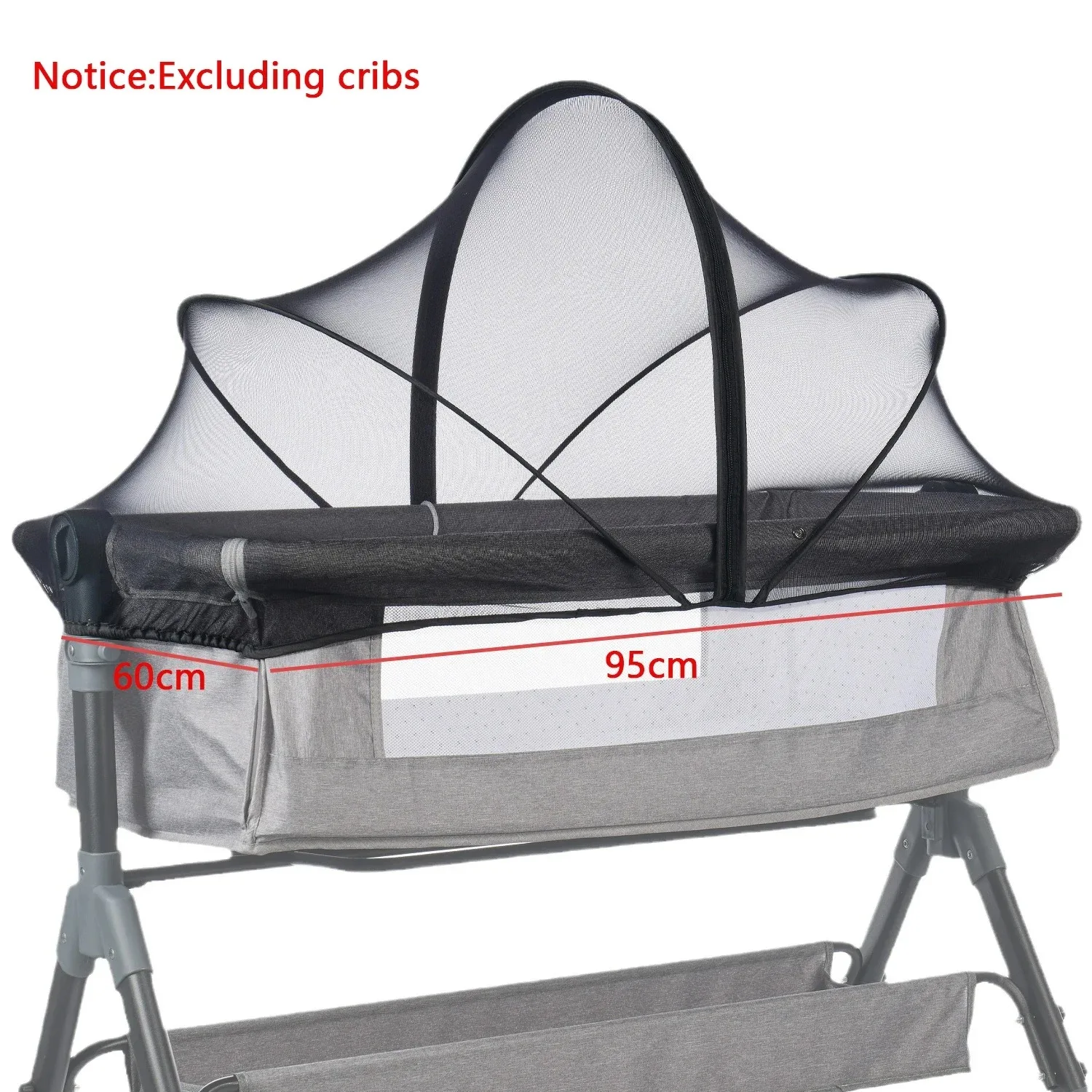 Moustiquaire universelle pour lit bébé quatre saisons portable ventilation sécurité portable bébé 01 ans polye