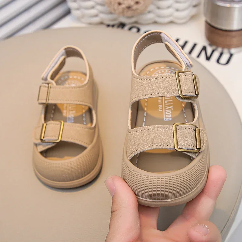 Chaussures de plage pour bébé nouveaunéorteils coiffés confortables sandales antidérapantes taille 1626 été 20