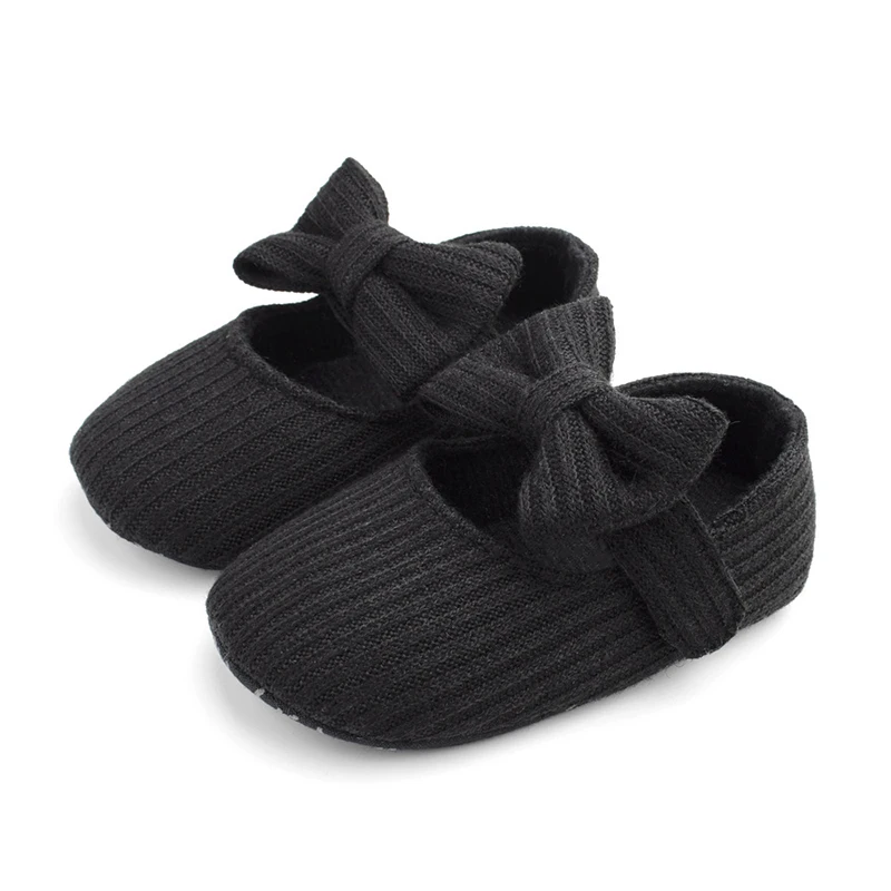Chaussures bébé fille ballerines nœud tissu antiglissante confortable premier marcheur fille 01 an