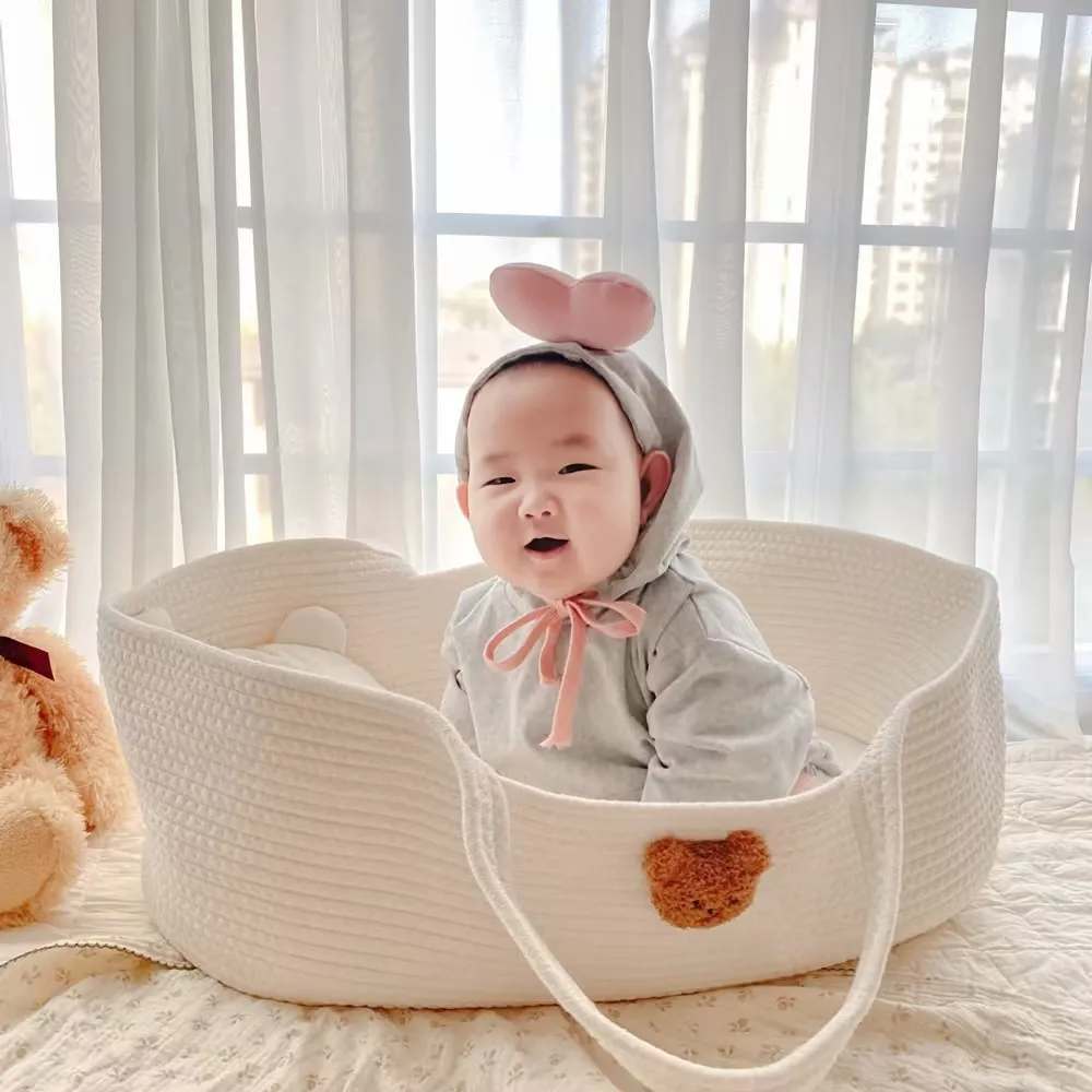 Berceau de voyage bébé 2025 portable en corde à coton haute beauté